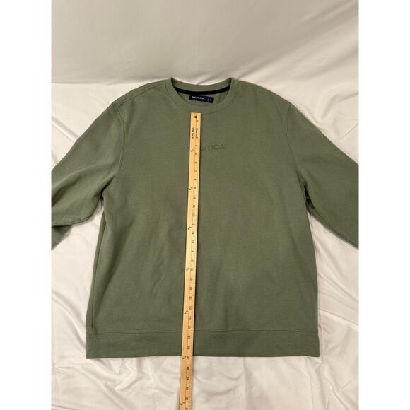 New Nautica Green Crew Neck Size:2XL - Picture 3 of 4
